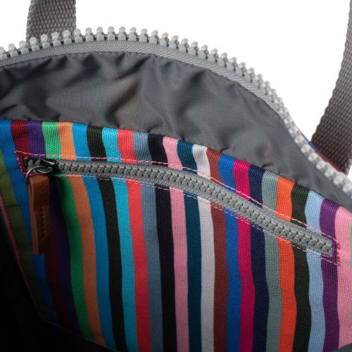 ORI CANFIELD B MEDIUM CANVAS MULTISTRIPE INSIDE