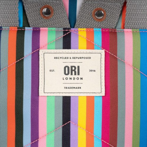 ORI CANFIELD B MEDIUM CANVAS MULTISTRIPE LABEL