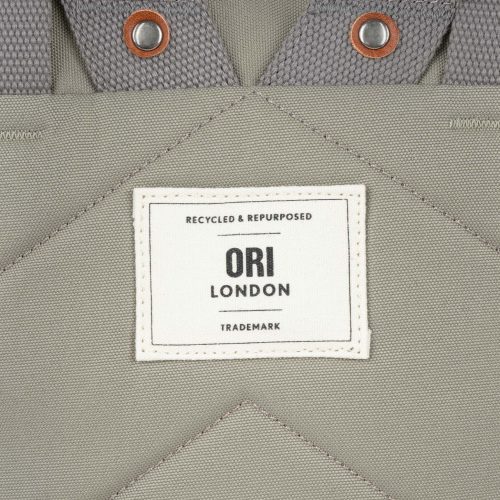 ORI FINCHLEY A MEDIUM CANVAS CORIANDER LABEL