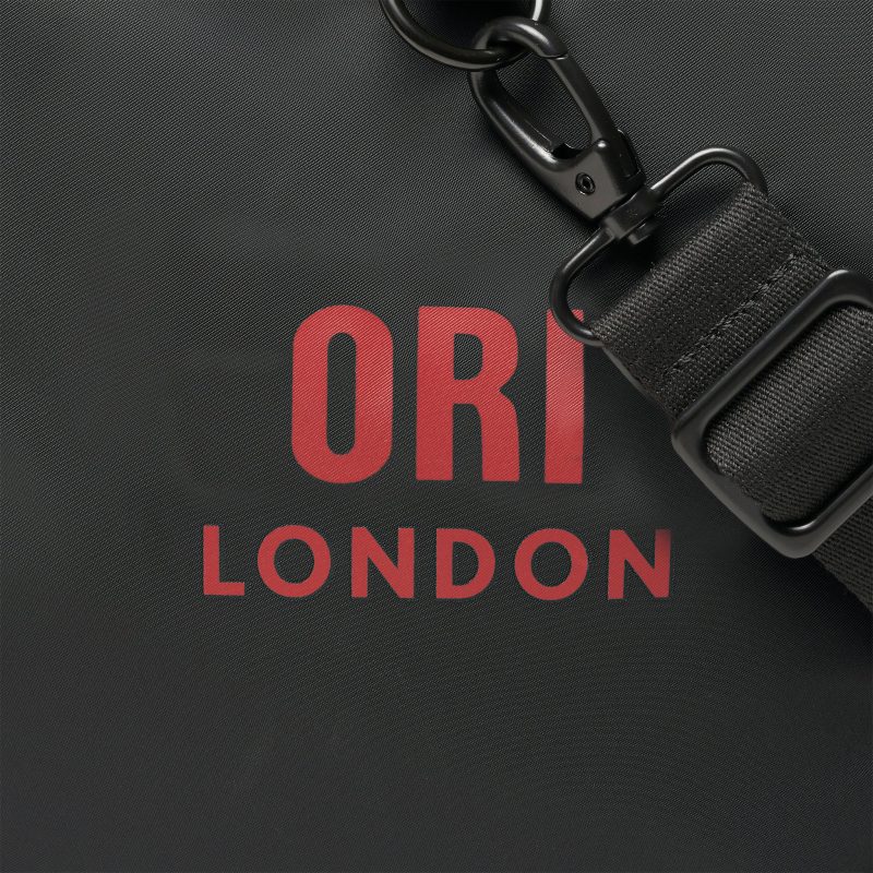 ORI Luton AllBlack Cranberry Logo